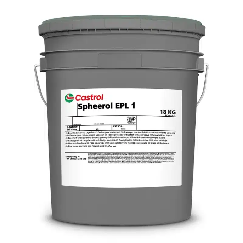 Castrol Spheerol EPL 1 Grease Lubricant - 18kg