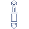 Hydraulic oil for vehicles icon