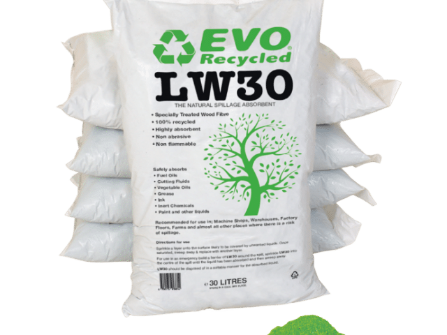 EVO Recycled LW30 Loose Absorbent - 100% Recycled Gypsum Granules