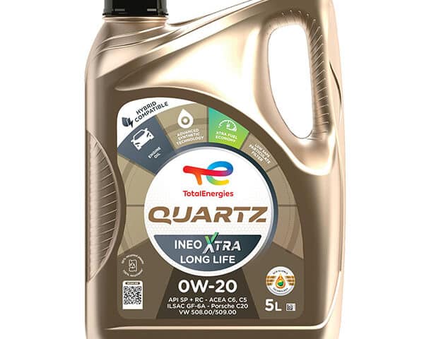 Total Energies Quartz Ineo Xtra Long Life 0w-20 Synthetic Engine Oil Lubricant 5 Litre