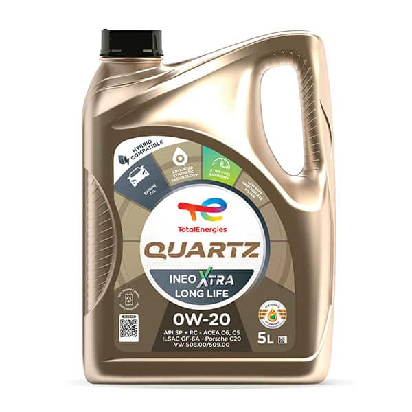 Total Energies Quartz Ineo Xtra Long Life 0w-20 Synthetic Engine Oil Lubricant 5 Litre