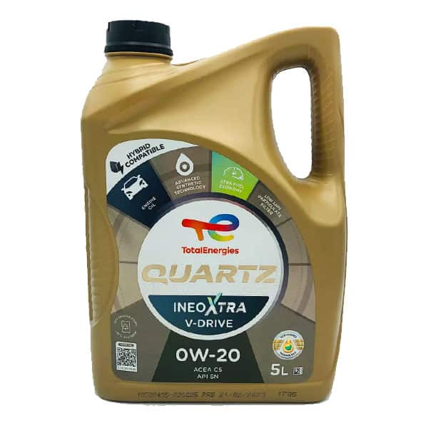 Total Energies Quartz Ineo Xtra V-Drive 0w-20 Synthetic Engine Oil Lubricant 5 Litre