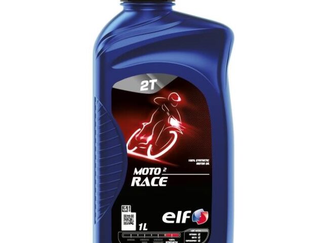 Elf Moto 2 race 2-stroke motorcycle engine oil