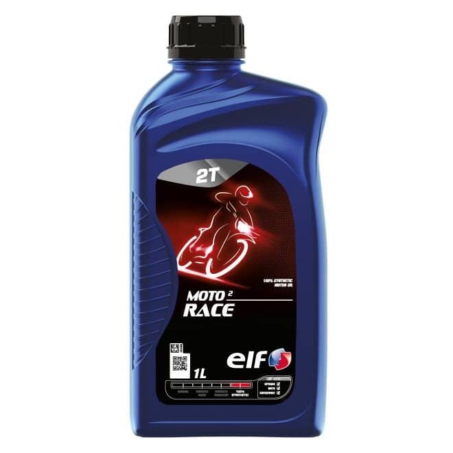 Elf Moto 2 race 2-stroke motorcycle engine oil