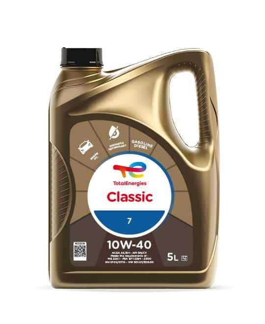 Total CLASSIC 7 10W-40 Enhanced anti-wear engine oil