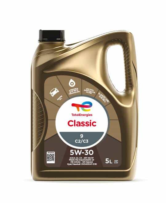 Total CLASSIC 9 C2-C3 5W-30 Enhanced anti-wear engine oil