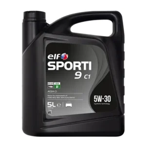Elf SPORTI 9 C1 5W-30 Advanced Synthetic Technology Engine Oil Lubricant