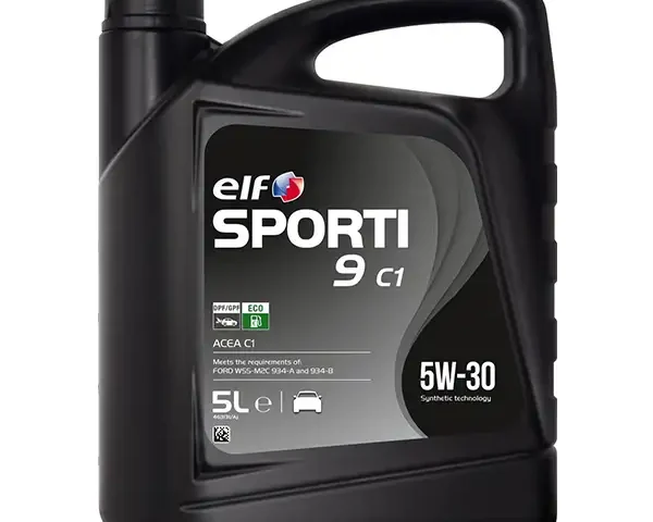 Elf SPORTI 9 C1 5W-30 Advanced Synthetic Technology Engine Oil Lubricant