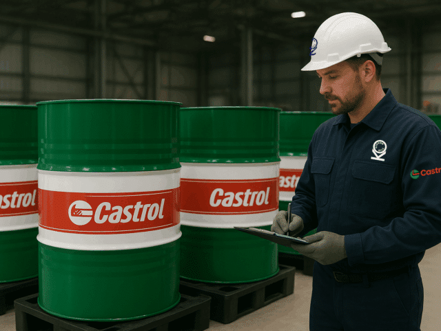 Oil Containment Advice & Products - Technician Checking on Lubricants Storage Condition