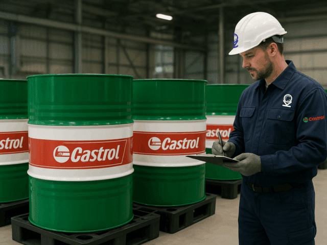 Oil Containment Advice & Products - Technician Checking on Lubricants Storage Condition