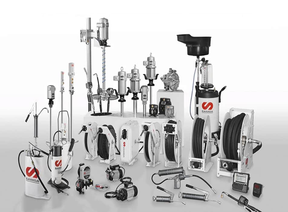 Image showing a range of Samoa fluid handling and safety equipment products