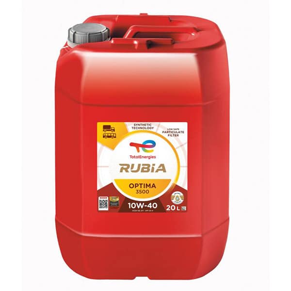 Total Rubia Optima 3500 10w-40 heavy-duty synthetic truck and bus oil