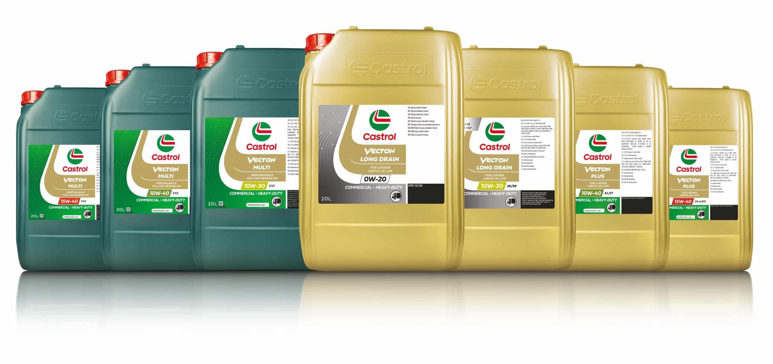 Castrol Vecton Commercial Engine Oils Family Group Pack